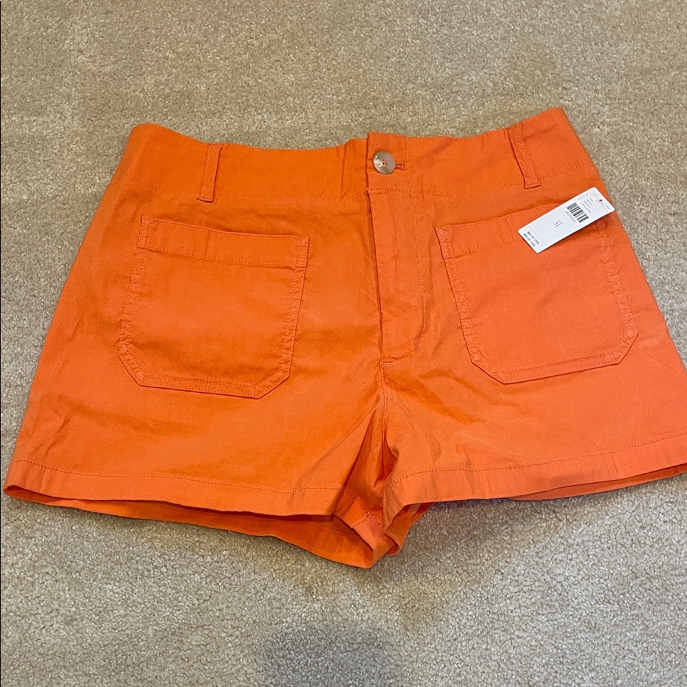 Maeve High Waist Orange Shorts, NEW WIT TAGS, size 31